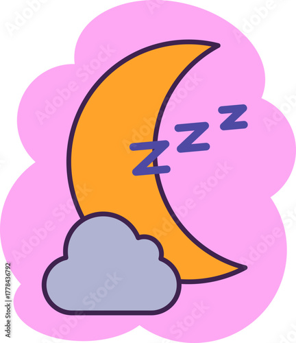 Sleep Time Icon Element