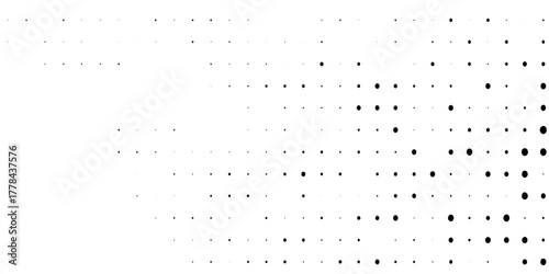 grunge halftone white and black dots pattern and black gradient grunge texture background.eps10