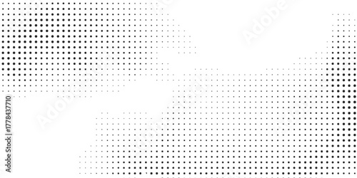 grunge halftone white and black dots pattern and black gradient grunge texture background.eps10