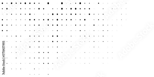 grunge halftone white and black dots pattern and black gradient grunge texture background.eps10