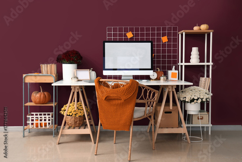 Interior of stylish home of...