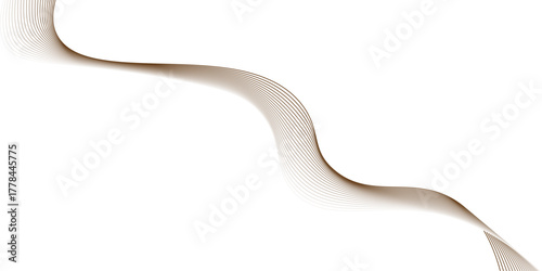 Abstract brown wave pattern with thin lines on a white background ,Abstract smooth curve style line design brown wave curve line ,abstract gradient and brown wave curve lines,