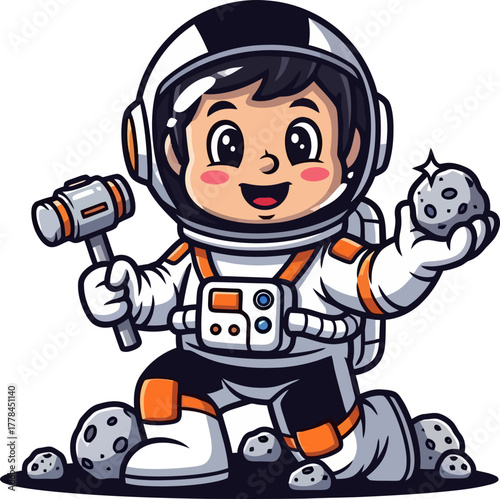 young stargazer unearths precious space gem, marking a triumphant cosmic adventure