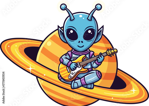 cosmic rockstar alien jams tunes across saturns golden rings