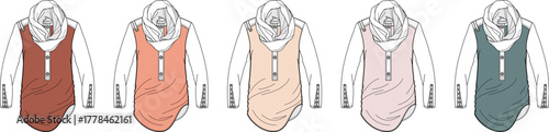 Hooded Tank Top Variants Fashionable Sleeveless Hoodies in Various Colors