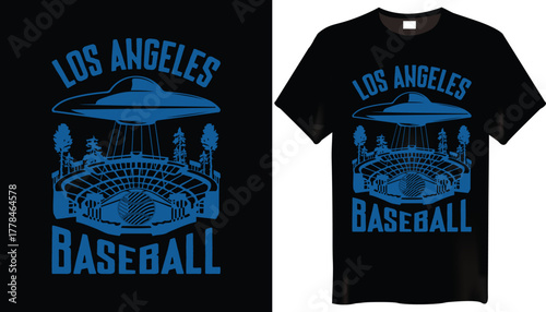 Los Angeles Dodgers Baseball T-Shirt Design