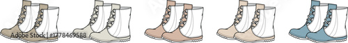 Variety of Fashion Boots A Collection of Stylish Footwear for Different Occasions and Styles
