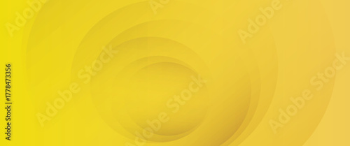Abstract yellow gradient background with smooth circular layers and soft light effect, perfect for modern design, web and creative projects.