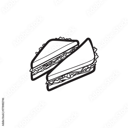 Abstract geometric design with bold colors and clean lines