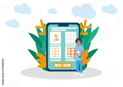 Doctor Standing Vector Image 