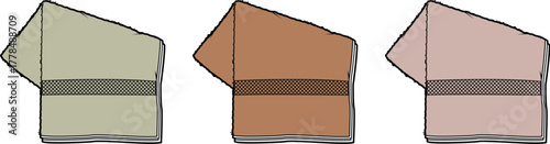 Isometric Boxes with Lids in Various Colors Storage, Packaging, Organization