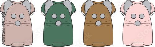 Mice Ensemble A Colorful Group of Animated Rodents for Art Projects