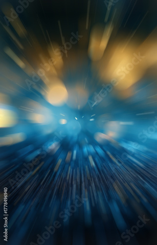 abstract blue/yellow background with rays