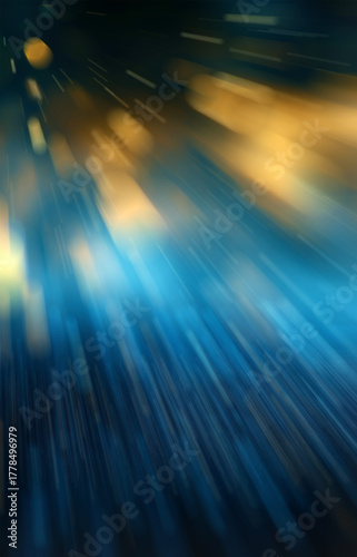 blue/yellow abstract background with rays