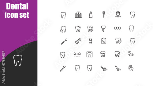 Dental icon set