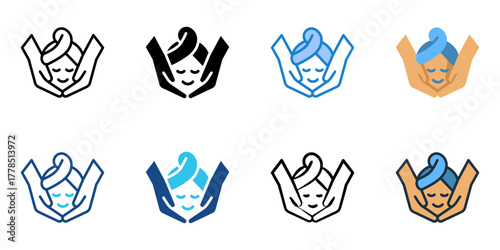 Spa icon set multiple style collection 
