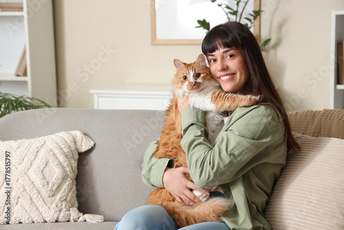 Young woman with cute ginge...