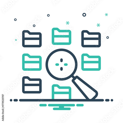 Mix icon for information retrieval