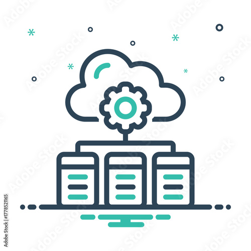 Mix icon for it infrastructure