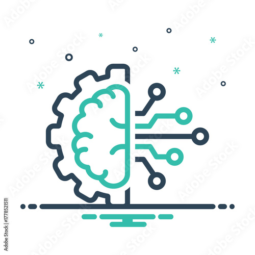 Mix icon for machine learning