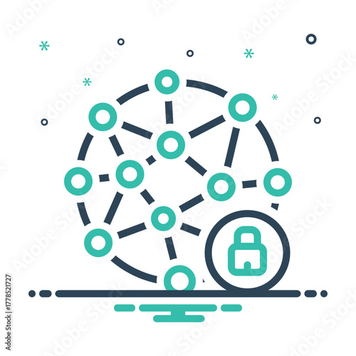 Mix icon for network security