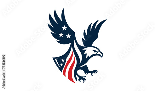 American flag eagle symbol of freedom and patriotism