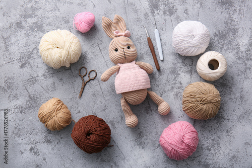 Crochet amigurumi bunny toy...