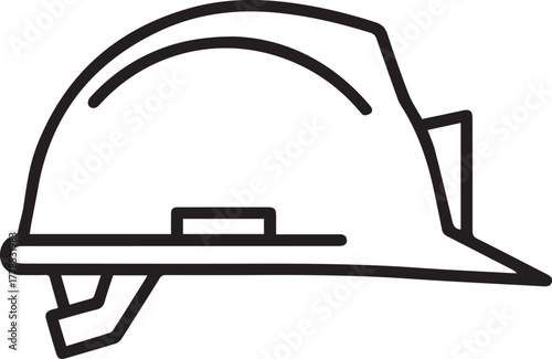 Essential hard hat symbol for construction safety and industrial work, delivering a clear message for workplace protection and occupational safety awareness