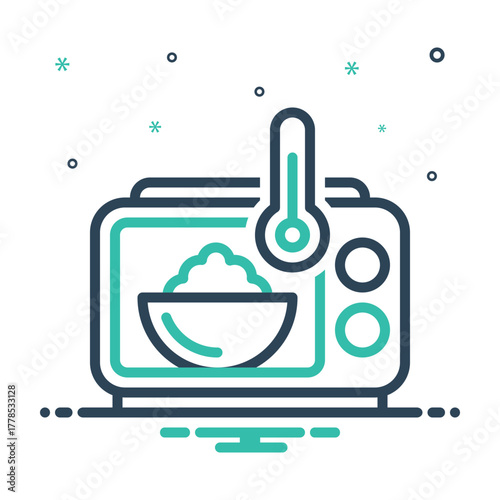 Mix icon for temperature control