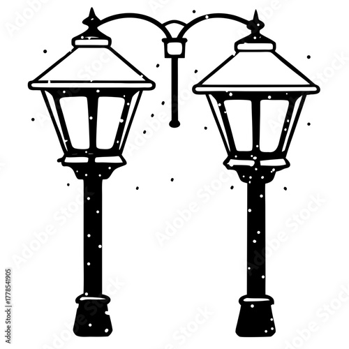 Vintage street lamp, a classic illumination