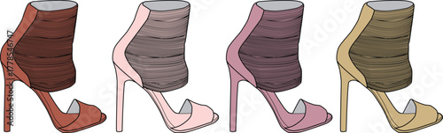 Colorful Heels Stylish Fashion Footwear in Various Colors for Modern Women