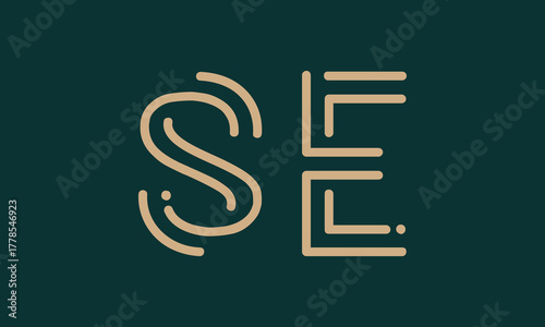 SE S se initial logo | initial based abstract modern minimal creative logo, vector template image. luxury logotype logo, real estate homie logo. typography logo. initials logo