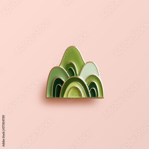 한국 문화 상징 에나멜 핀
