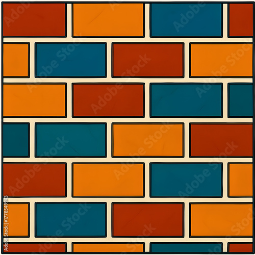 Seamless Decorative Tiles Design Pattern for Interior and Flooring.