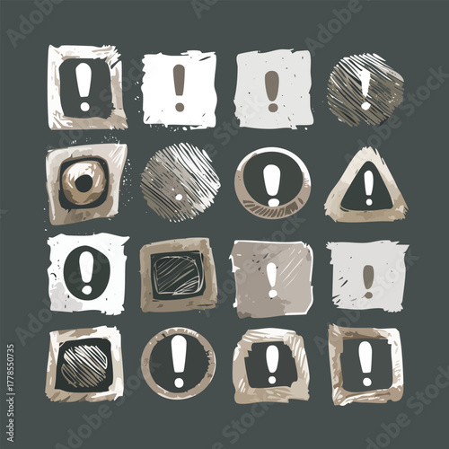 Vintage set of colorful toy alphabet letters and numbers for design concept and illustration