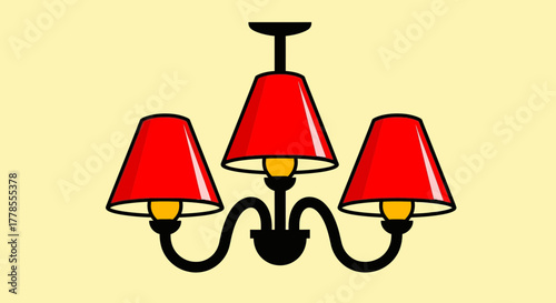 Find red chandelier lighting fixtures for home interior design