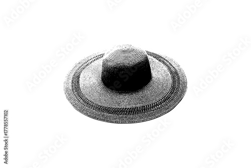 Canvas Print black cowboy hat