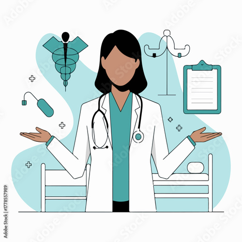  Healthcare Professional: Female Physician & Medical Care