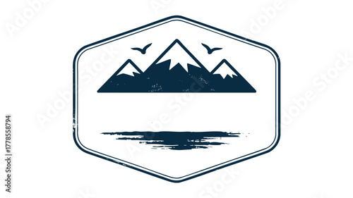 Outdoor nature adventure emblem