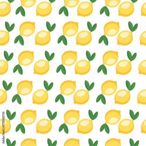 lemonade cartoon seamless pattern. citrus pattern background design