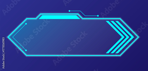 Elegant shapes and blue gradients bring life to a futuristic digital layout.