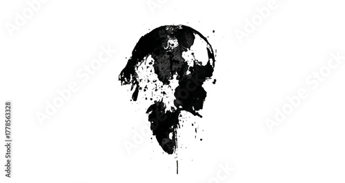 Black Grunge Ink Splatter