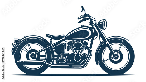 Vintage motorcycle illustration