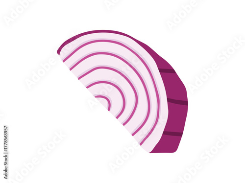 Slice Red Onion Clip Art