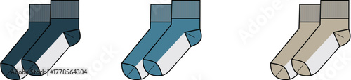 Fotografía A thoughtfully curated collection of comfortable and versatile socks in various