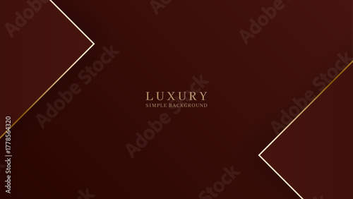 金色のラインをあしらった高級感のある赤い背景