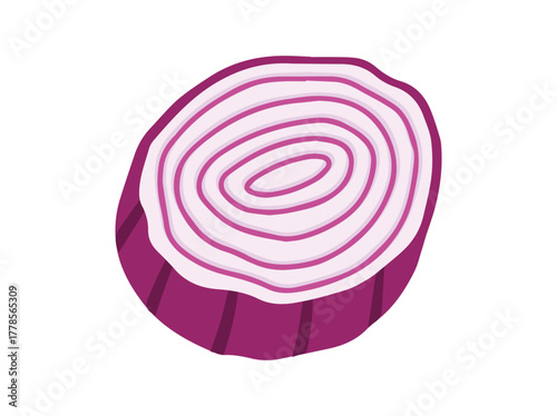 Slice Red Onion Clip Art