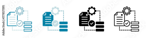 Procedure Vector Illustration In Multistyle