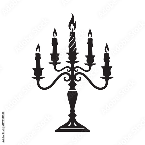 Decorative Candle Holder Silhouette