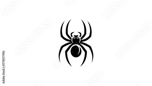 lettre a spider logo, spider vector, spider icon in black and white and silhouettes, insect, animal, symbol, icon, illustration, arachnid, bug, web, black, danger, nature  halloween, spider, vector